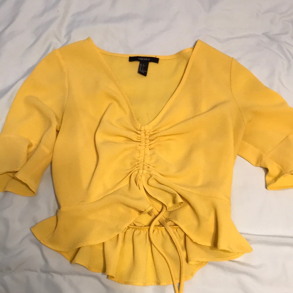 Yellow blouse
